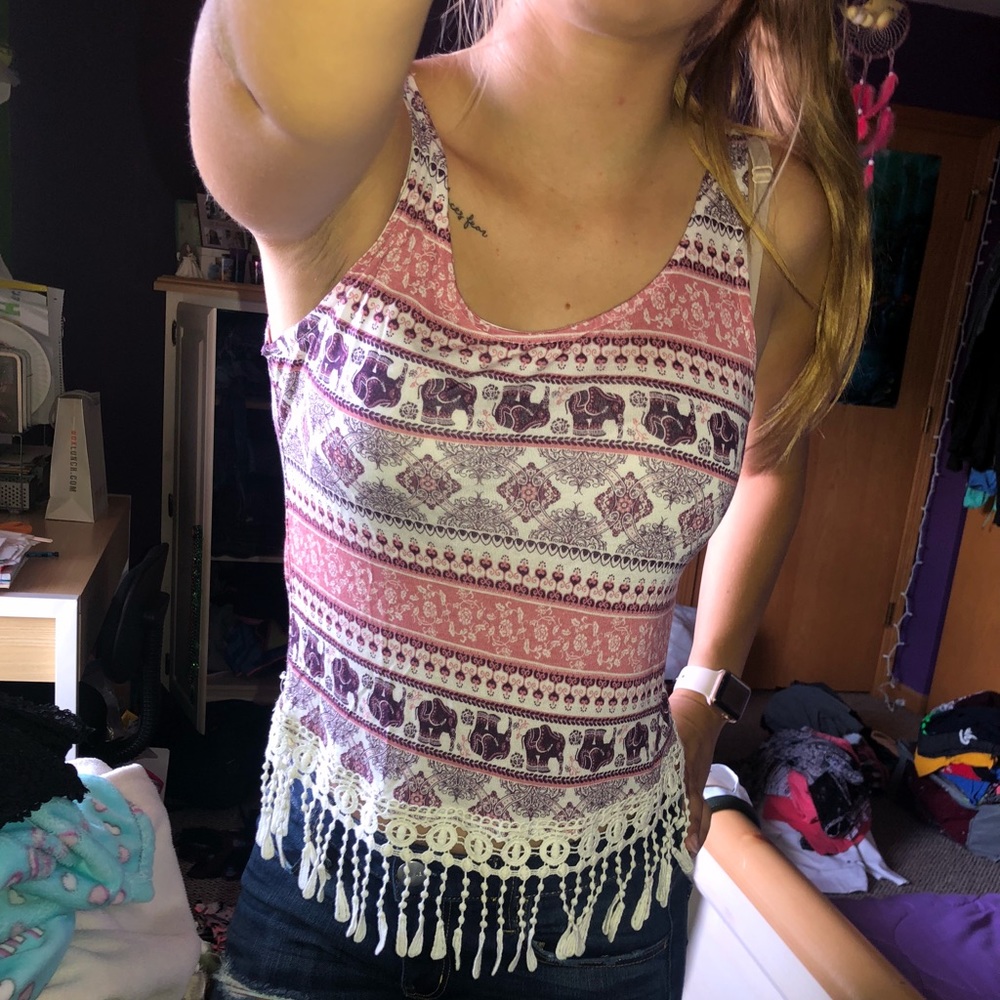 Pattern tank top